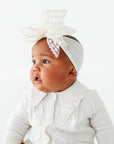 CLASSIC BOW: ivory daisy