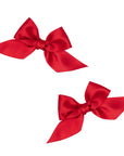 2pk Satin Baby Bloom Clips