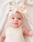 CLASSIC BOW: ivory mauve floral