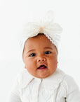 CLASSIC BOW: ivory daisy