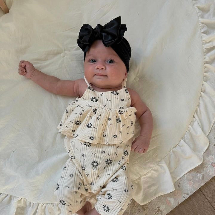 Black Satin Baby Bow | Baby Bling® – Baby Bling Bows display picture 3