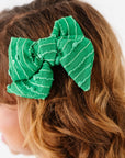 BLOOM CLIP: green shabby stripe