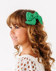 BLOOM CLIP: green shabby stripe