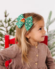BLOOM CLIP: green eyelet wreath