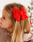 BLOOM CLIP: red shabby stripe