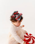 CLASSIC BOW CLIP: holiday plaid