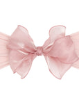 CLASSIC BOW: antique pink chiffon