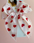 POINTED BIG BELLE CLIP: satin heart
