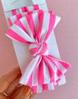 SPLASH SWIM FAB: neon pink stripe