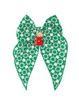 POINTED BIG BELLE CLIP: green eyelet wreath