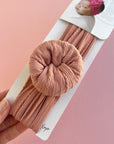 SWEATER BUN: rose gold