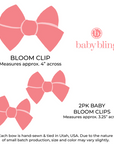2PK BABY BLOOM CLIPS: robin egg knit tulip