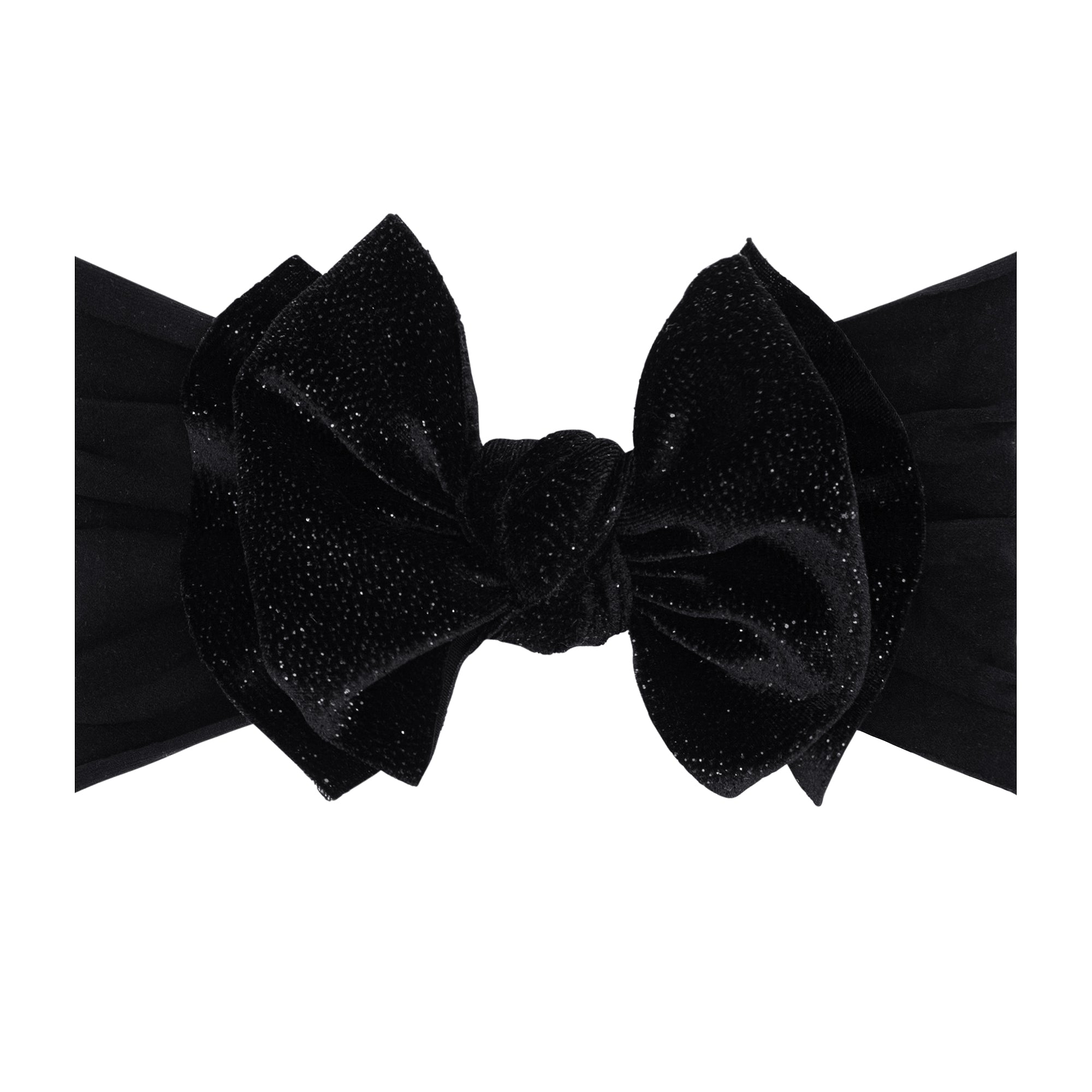 VELVET FAB®: black glitter – Baby Bling Bows display picture 3
