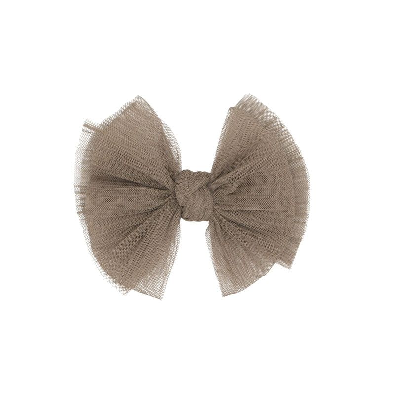 TULLE FAB® CLIP: pleated latte