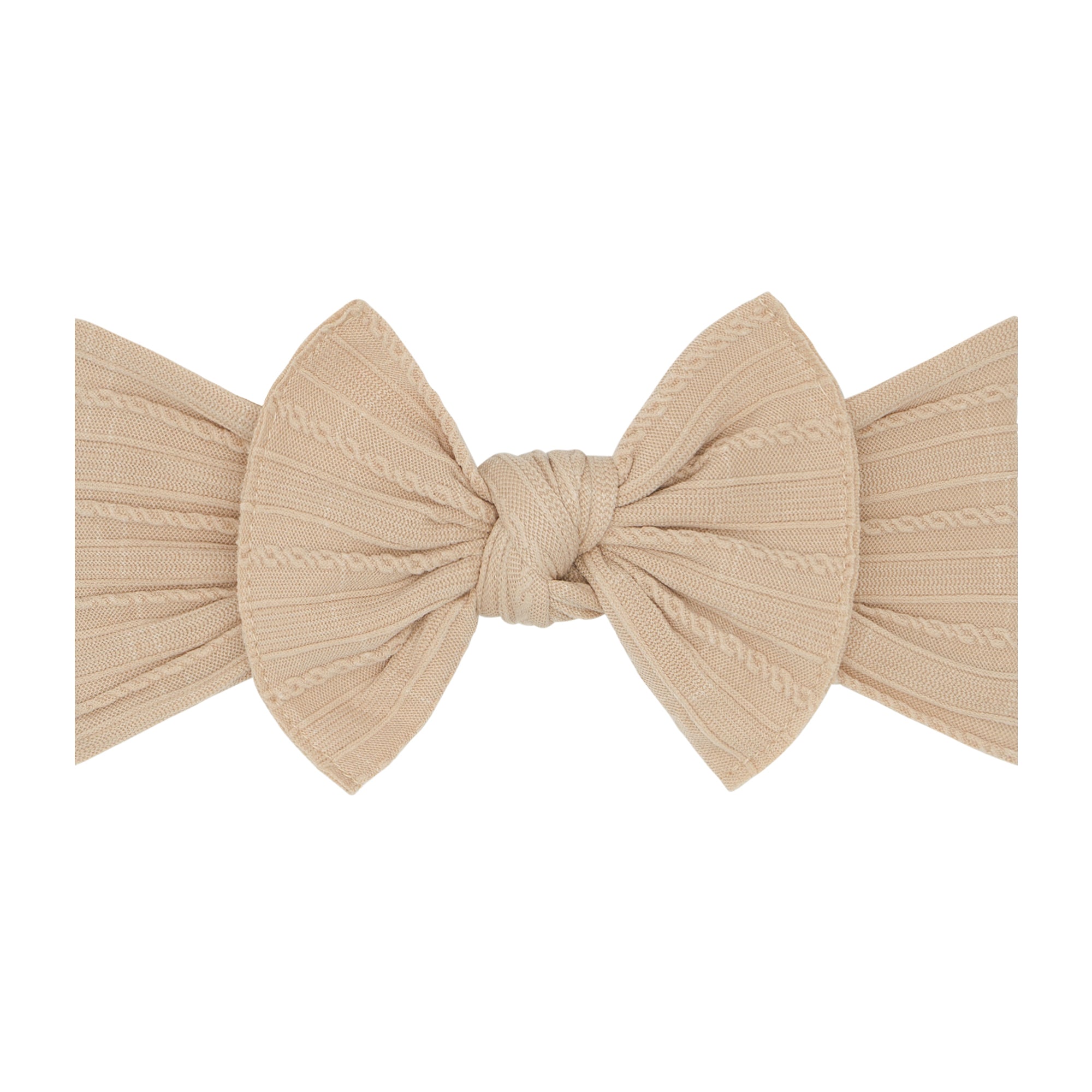 Cable Knit Knot – Baby Bling Bows