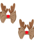 2PK NOVELTY BABY FAB CLIPS: rudolph