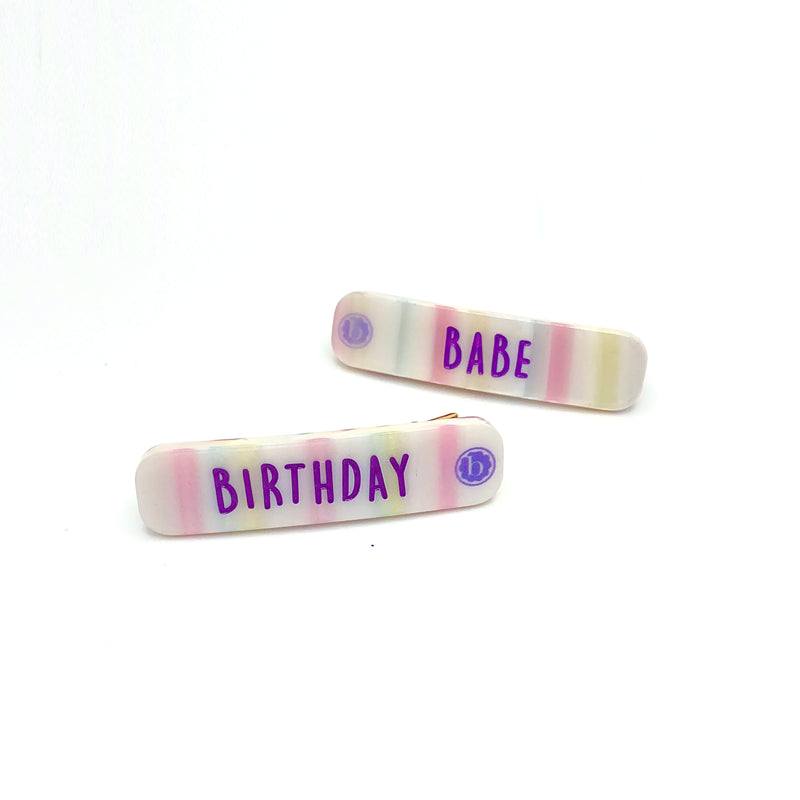 2PK BAR CLIPS: birthday babe
