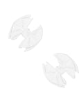 2 Pack Spandex/Nylon Baby Fab Clips One Size: white-Baby Bling Bows
