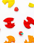 2 Pack Spandex/Nylon Baby Fab Clips One Size: cherry-Baby Bling Bows