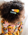 2 Pack Printed Acrylic Clips One Size: candy corn-Baby Bling Bows