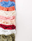 Soft Nylon/Spandex Dot Pattern Headband SHAB-BOW-LOUS One Size: terracotta dot-Baby Bling Bows