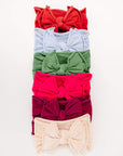 Soft Nylon/Spandex Headband Fab-BOW-Lous Style One Size: hunter-Baby Bling Bows