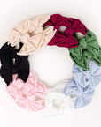 2 Pack Spandex/Nylon Baby Fab Clips One Size: hunter-Baby Bling Bows