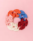 2 Pack Spandex/Nylon Baby Shab Clips One Size: terracotta dot-Baby Bling Bows