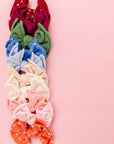 2 Pack Spandex/Nylon Baby Shab Clips One Size: terracotta dot-Baby Bling Bows