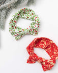 Soft Printed Nylon Headband One Size: red bough-Baby Bling Bows