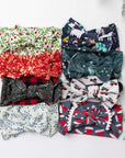 Soft Printed Nylon Headband One Size: holiday-Baby Bling Bows