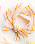 PATTERNED KNOT: circus stripe