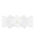 CLASSIC PEARL SMALL: white-Baby Bling Bows