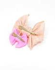 2PK BABY FAB CLIPS: canary-Baby Bling Bows