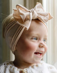 Soft Nylon/Spandex Headband Fab-BOW-Lous Style One Size: petal-Baby Bling Bows