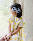 2 Pack Spandex/Nylon Baby Fab Clips One Size: dusty blue-Baby Bling Bows