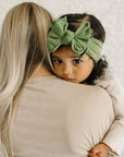Soft Nylon/Spandex Headband Fab-BOW-Lous Style One Size: hunter-Baby Bling Bows