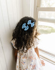 2 Pack Spandex/Nylon Baby Shab Clips One Size: terracotta dot-Baby Bling Bows