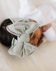 Soft Nylon/Spandex Headband Fab-BOW-Lous Style One Size: grey-Baby Bling Bows