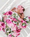 Soft Nylon/Spandex Headband FAB-BOW-LOUS One Size: zinnia-Baby Bling Bows