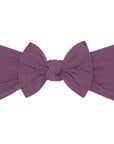 Soft Nylon Headband Classic Knot One Size: lilac-Baby Bling Bows