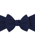 Soft Nylon Headband Classic Knot One Size: navy-Baby Bling Bows