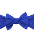 Soft Nylon Headband Classic Knot One Size: royal-Baby Bling Bows