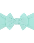 Soft Nylon Headband Classic Knot One Size: seafoam-Baby Bling Bows