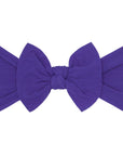 Soft Nylon Headband Classic Knot One Size: ultra violet-Baby Bling Bows