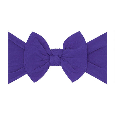 Soft Nylon Headband Classic Knot One Size: ultra violet-Baby Bling Bows