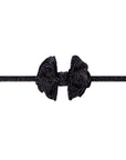 METALLIC BABY FAB SKINNY: black