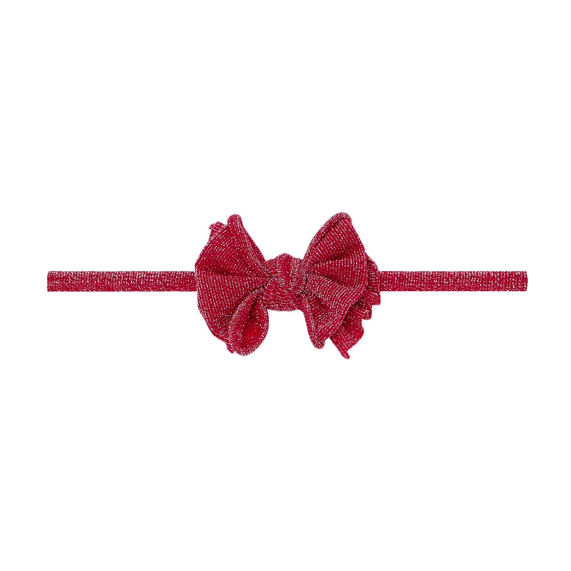 METALLIC BABY FAB SKINNY: red – Baby Bling Bows