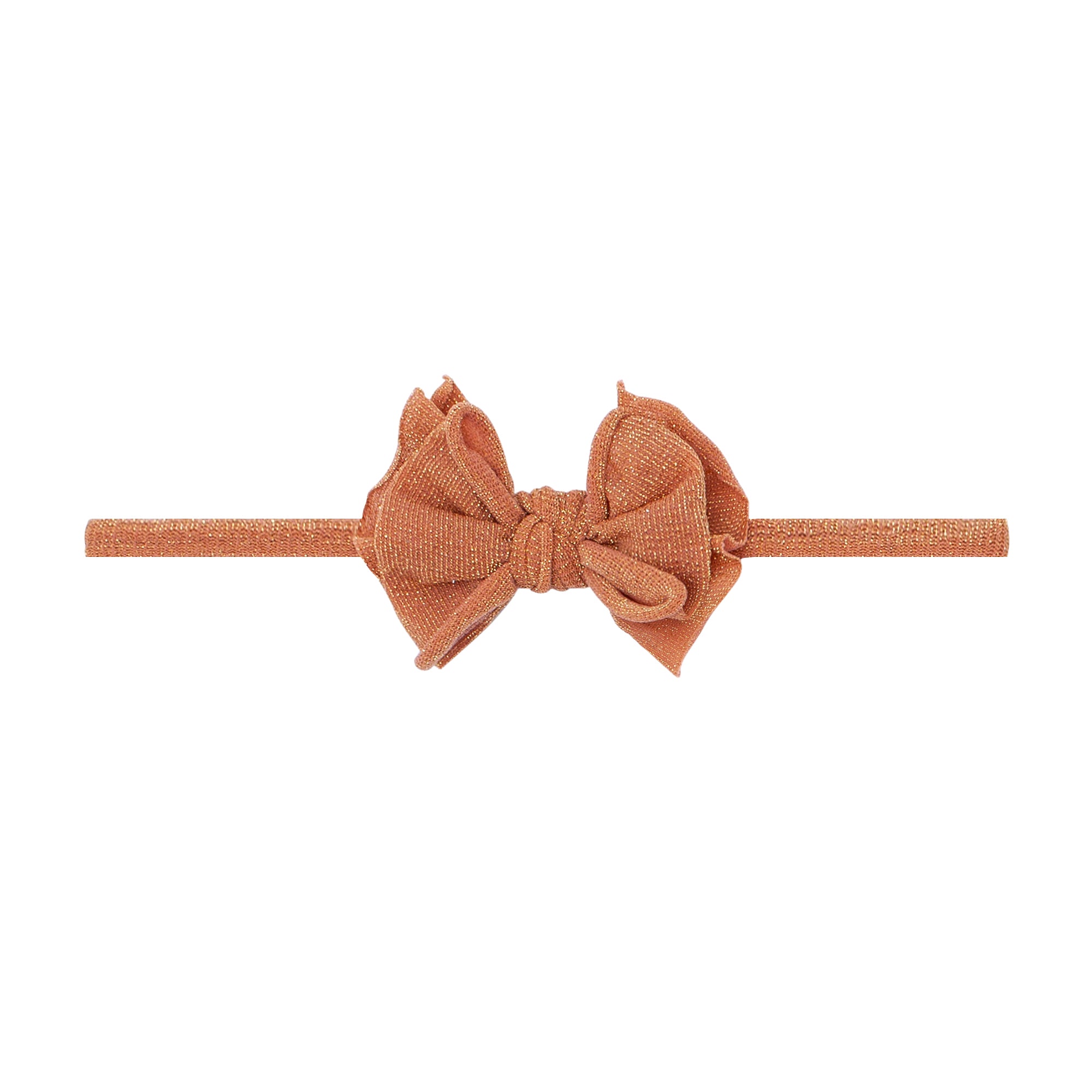 Ribbon Skinny Baby Bows METALLIC BABY FAB SKINNY: Rose Gold – Baby