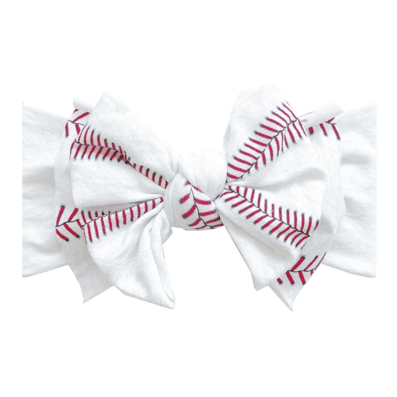 Soft Nylon Headband Printed FAB-BOW-LOUS One Size: ball game-Baby Bling Bows
